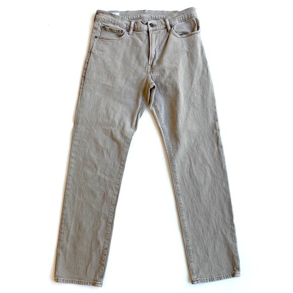 Gap Mens Straight Fit Flex Taupe Jeans Size 31 x 32 Denim 99% Cotton 1% Spandex - Picture 1 of 14